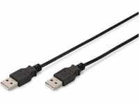 DIGITUS USB 2.0 Anschlusskabel - 1.0 m - USB A (St) zu USB A (St) - 480 Mbit/s -