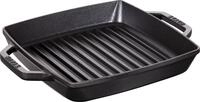 STAUB Gusseisen Grillpfanne mit 2 Griffen, 23 cm, Emaille-Beschichtung, Induktion u.