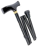 Alberts 140717 Faltbarer Spazierstock | h&ouml;henverstellbar | Stock: Aluminium, Griff: