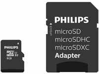 Philips Ultra Speed microSDHC Card 8 GB + SD Adapter UHS-I U1,...