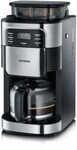 SEVERIN Kaffeemaschine mit Mahlwerk, Kaffeeautomat mit Glaskanne und Timer-Funktion, SEVERIN Kaffeemaschine mit Mahlwerk, Kaffeeautomat mit Glaskanne und Timer-Funktion,