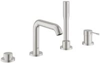 GROHE Essence, Badewannenarmatur 4-Loch (Komplettset mit Armatur, Duschkopf und