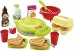 Ecoiffier &ndash; Waffeleisen f&uuml;r Kinder &ndash; 22-teiliges Backset mit Spiellebensmitteln,
