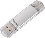Hama 64GB USB-Speicherstick mit USB 3.2 Gen 1-Type-C (2-in-1 USB-Stick, z.B. f&uuml;r