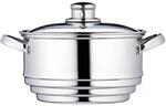 KitchenCraft Universaleinsatz Dampfgarer mit Deckel, Universal D&auml;mpfer mit