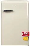 Amica KS 15615 B Retro K&uuml;hlschrank mit Gefrierfach / Coffee Cream (Beige) /...