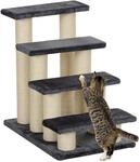 PawHut Tiertreppe Katzentreppe Hundetreppe 4 Stufen Treppe f&uuml;r Katze und Hunde