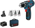 Bosch Professional 12V System Akku Bohrschrauber GSR 12V-15 (inkl. 39 tlg.