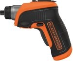 Black+Decker Akku-/ Winkelschrauber (3,6V, 1,5Ah Li-Ion, Winkelaufsatz, 8 Positionen,