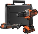 Black+Decker Akku-Multifunktionsger&auml;t MT218KB / 18V Akkubohrer mit 2 Akkus/Geeignet