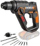 WORX WX390.9 Bohrhammer SDS-plus 20V &ndash; Kraftvolle Bohrmaschine mit...