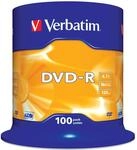 Verbatim DVD-R AZO 4,7GB - 16-fache Brenngeschwindigkeit - 100er Spindel -...