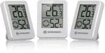 Bresser 3er Set Thermometer Hygrometer - Digitales Raumthermometer f&uuml;r Kontrolle