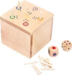 small foot W&uuml;rfelspiel 6 raus in der Box, aus Holz, schnell erlerntes...