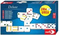 noris Deluxe Doppel 6 Domino &ndash; Hochwertiges Urea‑Dominospiel mit 28 Steinen im