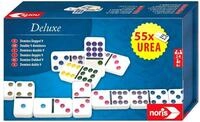 noris Deluxe Doppel 9 Domino &ndash; Hochwertiges Urea‑Dominospiel mit 55 Steinen...