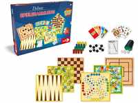 Noris 606111237 - Deluxe Spielesammlung mit Spielen wie Mau Mau, Mühle, Dame,...