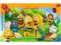 Ravensburger Kinderpuzzle - 06121 Biene Majas Welt - Rahmenpuzzle für Kinder...