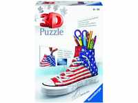 Ravensburger 3D Puzzle 12549 Sneaker American Style - Praktischer Stiftehalter...