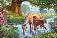 Schmidt Spiele 56161 Pferde am Bach, 150 Teile Kinderpuzzle