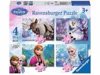 Ravensburger - Disney Die Eiskönigin – Völlig unverfroren 4 in 1 Puzzle-Set