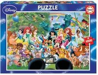 Educa - Puzzle 1000 Teile f&uuml;r Erwachsene | Disney Welt, 1000 Teile Puzzle f&uuml;r