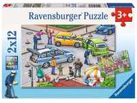 Ravensburger Kinderpuzzle - 07578 Mit Blaulicht unterwegs - Puzzle für Kinder...