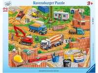 Ravensburger Kinderpuzzle - 06058 Arbeit auf der Baustelle - Rahmenpuzzle für...