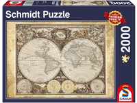 Schmidt Spiele 58178 - Historiche Weltkarte, 2000 Teile Puzzle