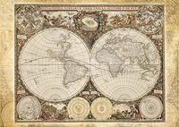 Schmidt 58178 Historische Weltkarte Puzzle, 2000 Teile