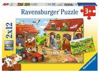 Ravensburger Kinderpuzzle - 07560 Fleißig auf dem Bauernhof - Puzzle für...