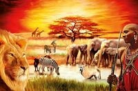 Ravensburger 17056 - Puzzle, Fierezza du Massai, 3000 Teile
