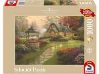 Schmidt Spiele Puzzle 58463 - Thomas Kinkade, Haus mit Brunnen, 1.000 Teile...