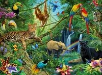Ravensburger Kinderpuzzle - 12660 Tiere im Dschungel - Tier-Puzzle f&uuml;r Kinder...