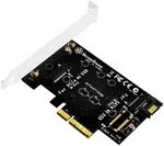 SilverStone SST-ECM20 - PCI-E Erweiterungskarte 1x PCI-E x4 zu M.2 (NGFF) und...