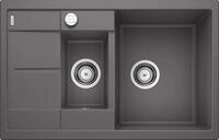 BLANCO METRA 6 S Compact | Granitsp&uuml;le aus SILGRANIT felsgrau | Einbauart: Einbau