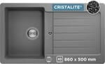 SCHOCK K&uuml;chensp&uuml;le Typos D-100 in Croma I Granitsp&uuml;le f&uuml;r 45 cm Unterschrank I