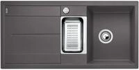 BLANCO METRA 6 S-F | Granitsp&uuml;le aus SILGRANIT felsgrau | Einbauart: Fl&auml;chenb&uuml;ndig