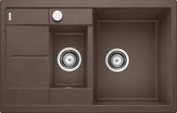 BLANCO METRA 6 S Compact | Granitsp&uuml;le aus SILGRANIT cafe | Einbauart: Einbau von