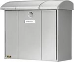 Burg-W&auml;chter Briefkasten mit aufklappbarem Regendach, A4 Einwurf-Format, EU Norm EN