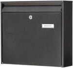Burg-W&auml;chter Briefkasten, Briefkastenanlagen geeignet, A4 Einwurf-Format, Verzinkter