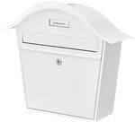 Burg W&auml;chter Briefkasten, A5 Einwurf-Format, Verzinkt, Stahlblech, Holiday 5842 W,