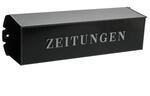 Burg-W&auml;chter Zeitungsrolle mit Metall-Seitendeckel, Briefkastenerg&auml;nzung, Eckig,
