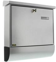 Burg W&auml;chter Briefkasten-Set Vario 86720 SI, Silber, 420 x 377 x 115 (HxBxT)