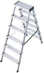 KRAUSE Doppelleiter Dopplo, 2 x 6 Stufen, 120359
