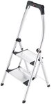 Hailo K100 Topline Alu-Klapptritt-Leiter - 2 extra gro&szlig;e Stufen bis 150kg -