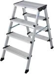 KRAUSE Doppelklapptritt Treppo, 2 x 4 Stufen, 126047