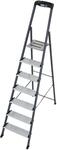 KRAUSE Stehleiter Securo eloxiert, 7 Stufen, 126450