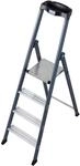 KRAUSE Stehleiter Sepro S eloxiert, 4 Stufen, 124180