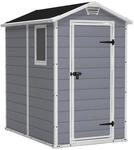 Keter Manor 4x6S Gartenhaus wetterfest 3.8m&sup3;, Kunststoff, Outdoor, Au&szlig;enma&szlig;e: